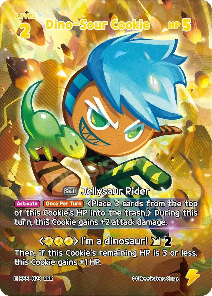 Dino-Sour Cookie (SSR) card front