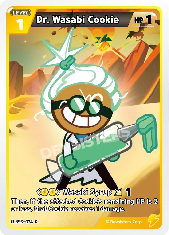 Dr. Wasabi Cookie card front