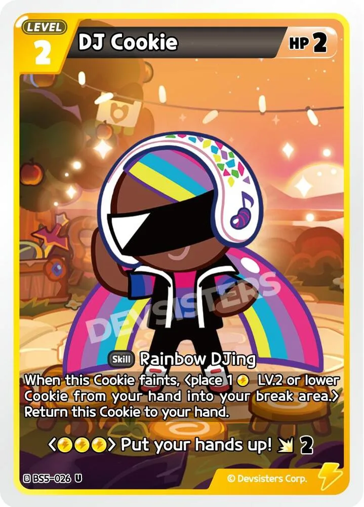 DJ Cookie card front