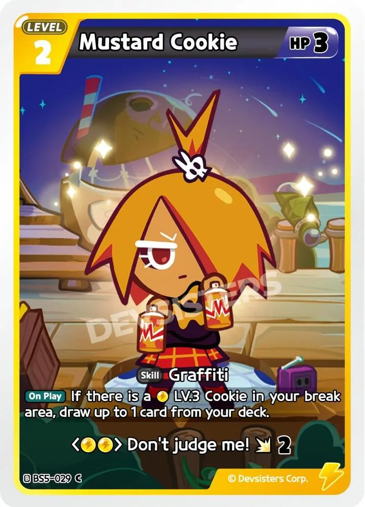 Mustard Cookie card front