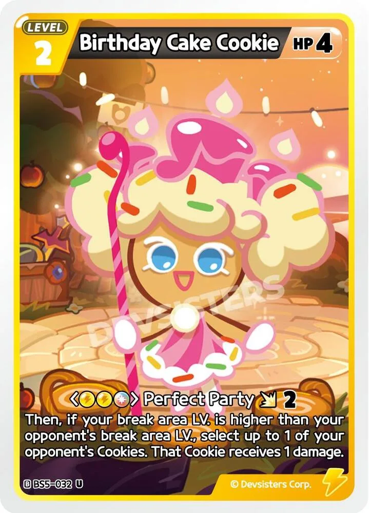 Birthday Cake Cookie card front