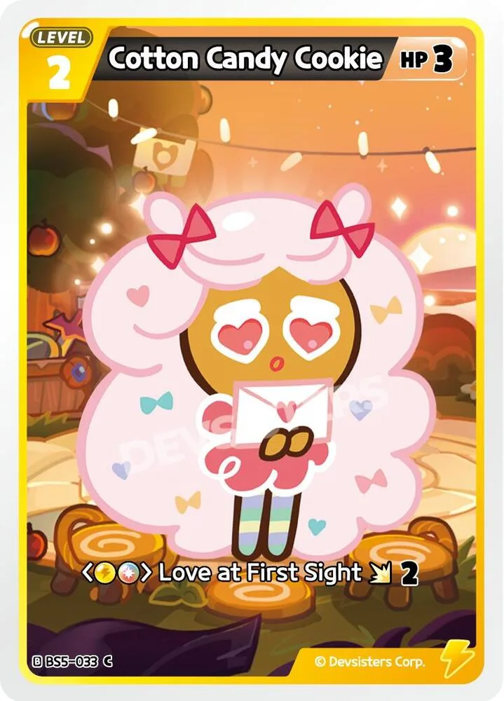 Cotton Candy Cookie card front