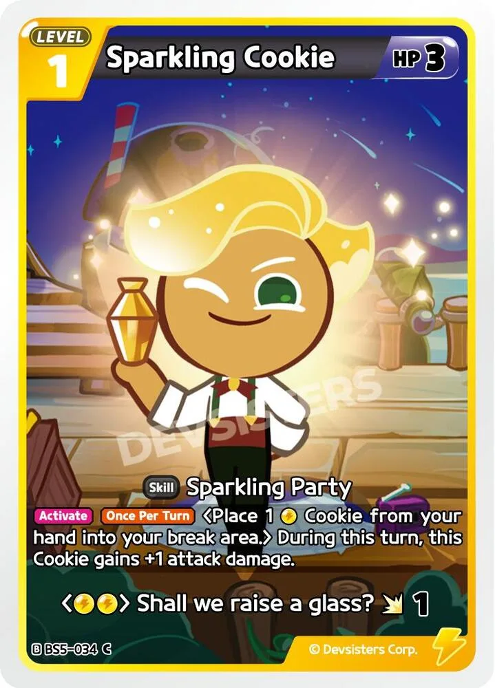 Sparkling Cookie card front
