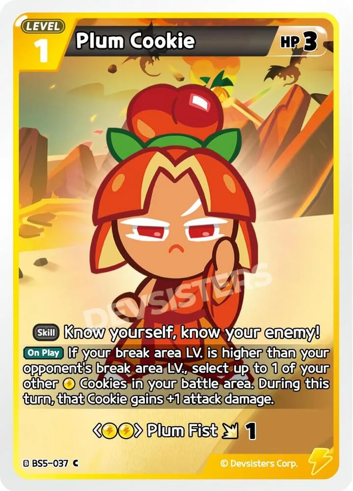 Plum Cookie card front