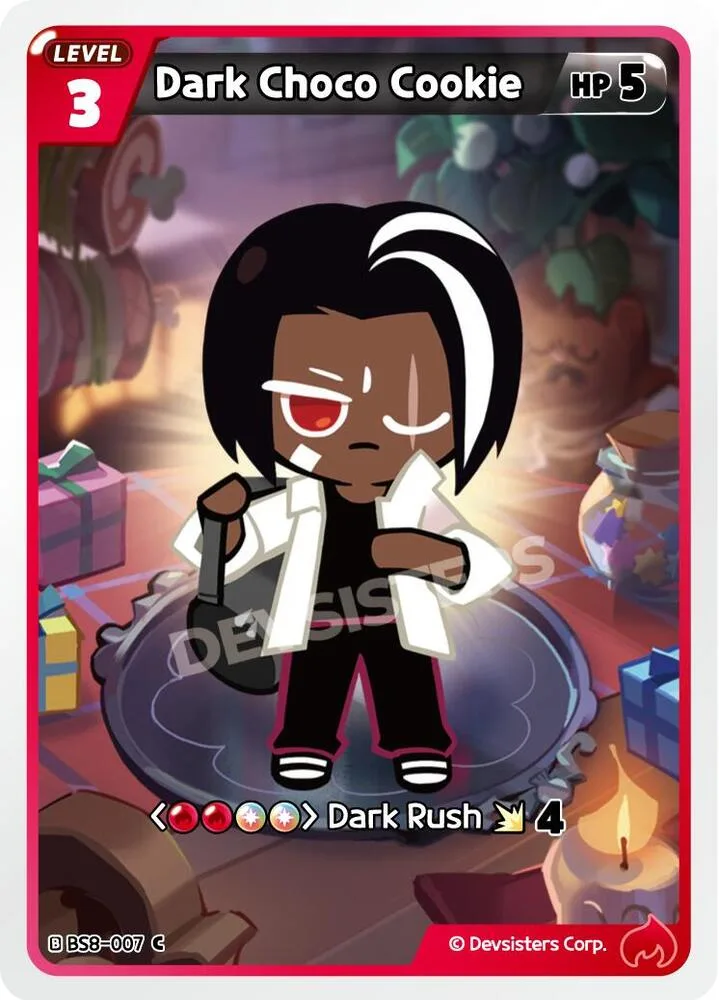 Dark Choco Cookie card front