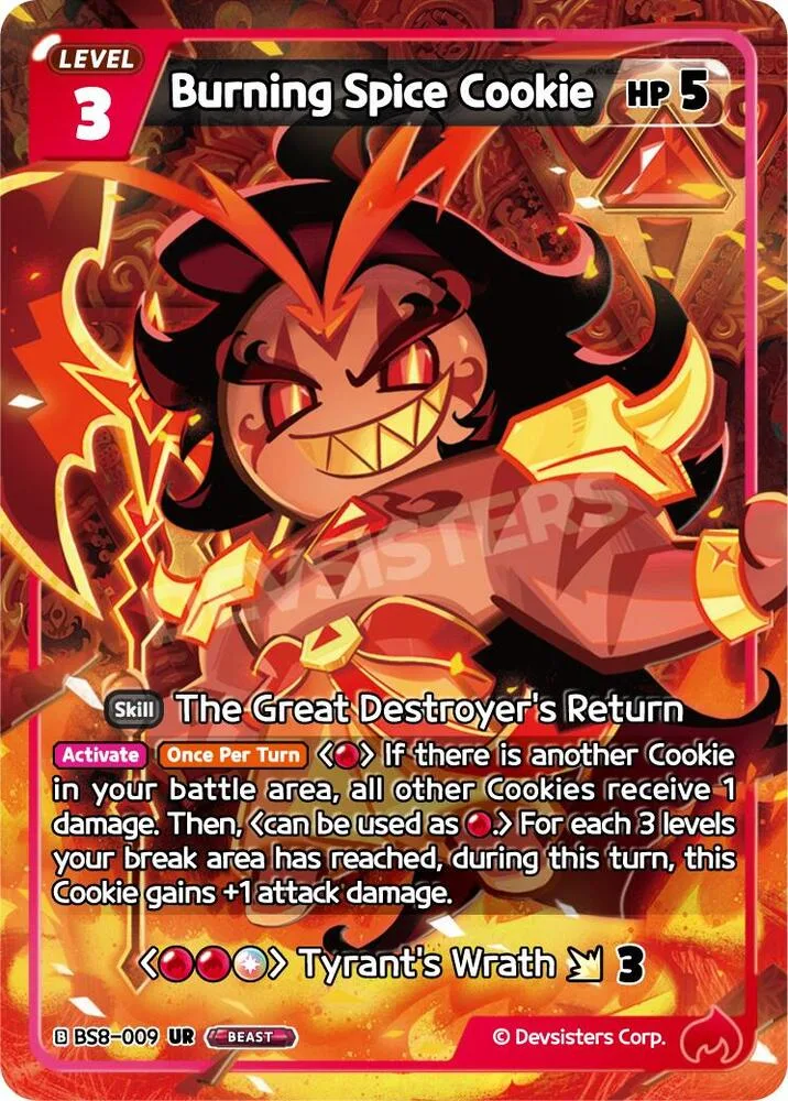 Burning Spice Cookie card front