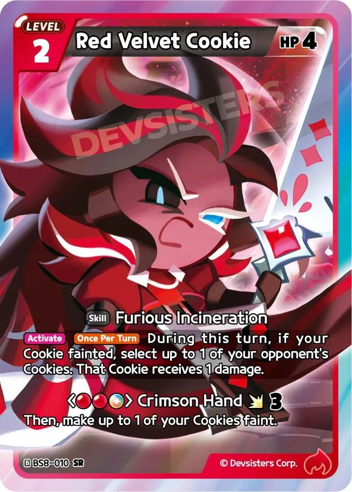 Red Velvet Cookie card front