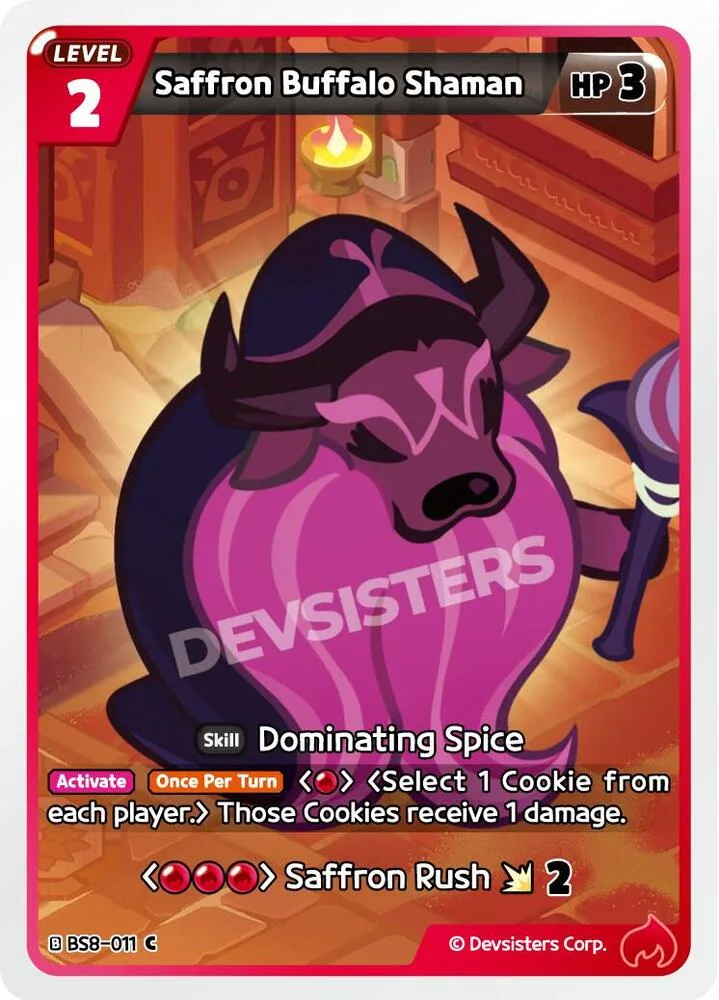 Saffron Buffalo Shaman card front