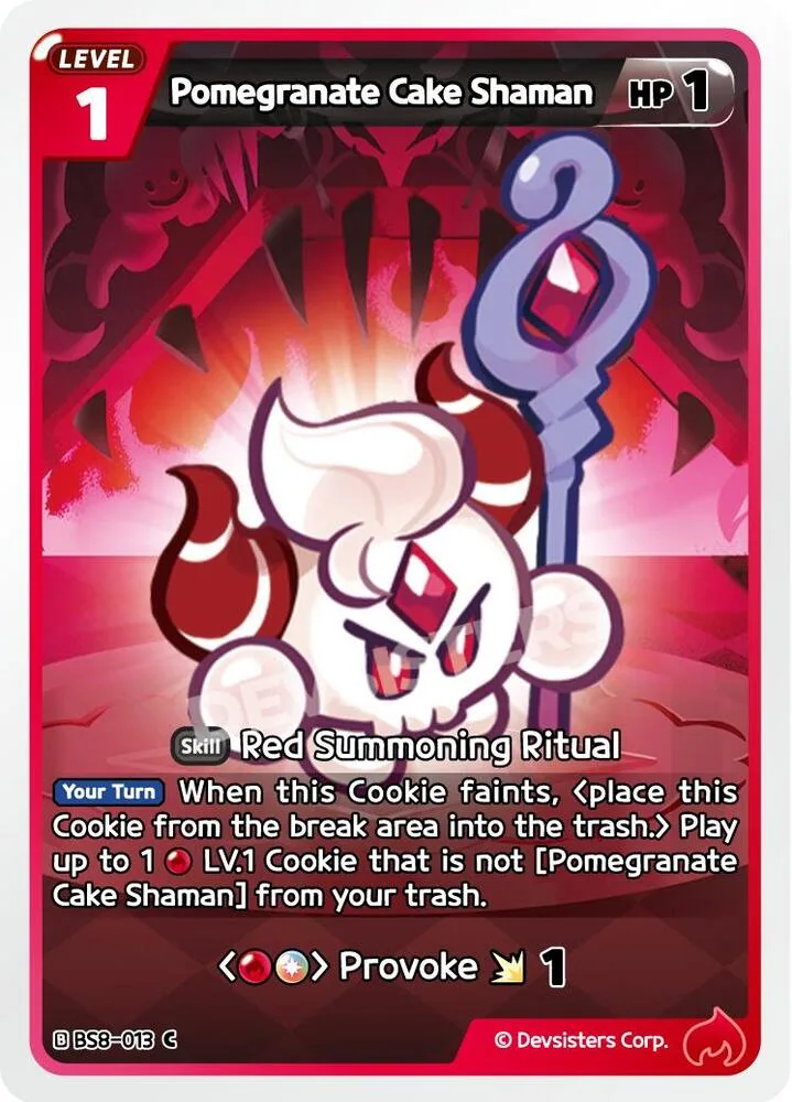 Pomegranate Cake Shaman card front
