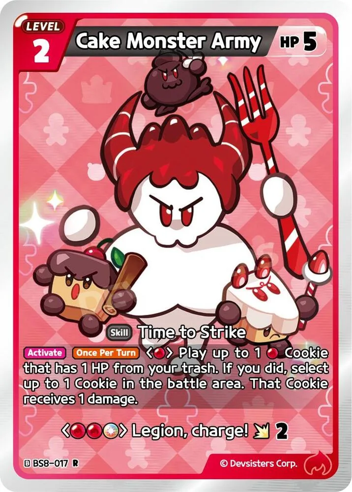 Cake Monster Army card front