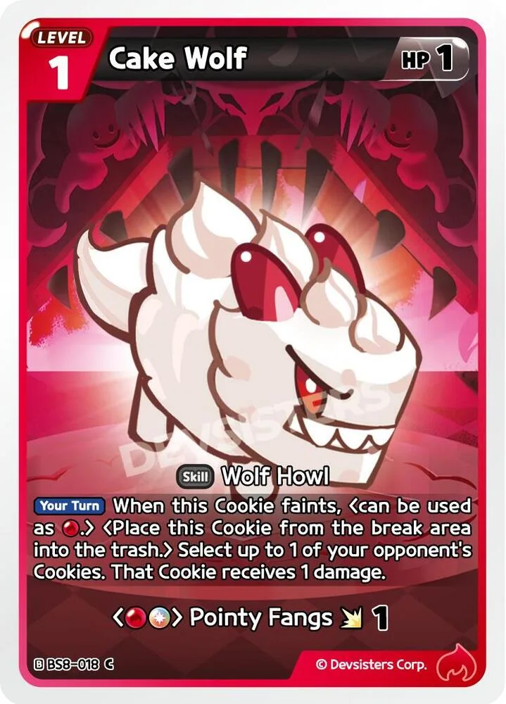 Cake Wolf card front