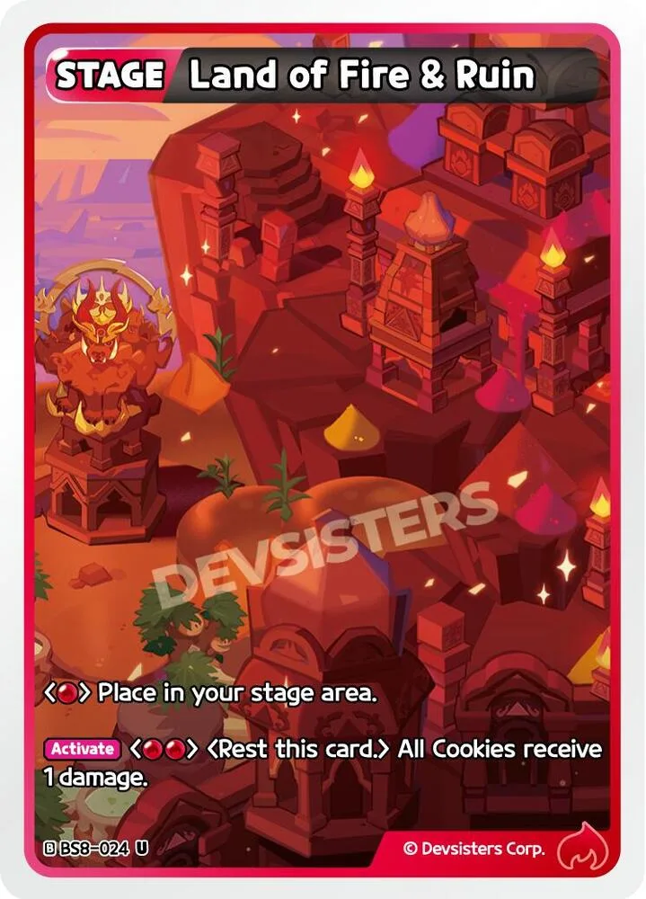 Land of Fire & Ruin card front