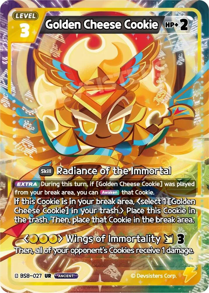 Golden Cheese Cookie card front