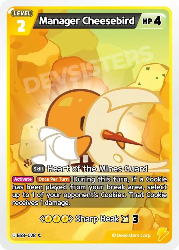 Manager Cheesebird card front