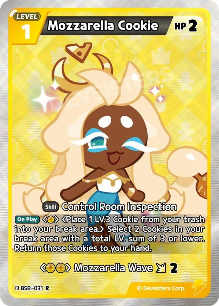 Mozzarella Cookie card front