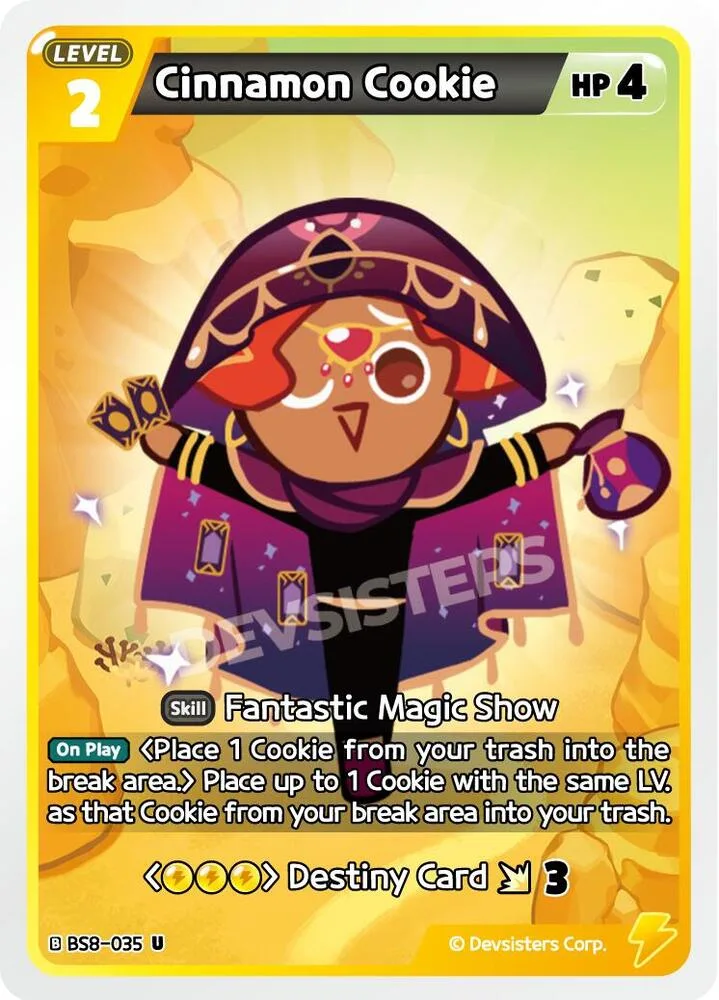 Cinnamon Cookie card front
