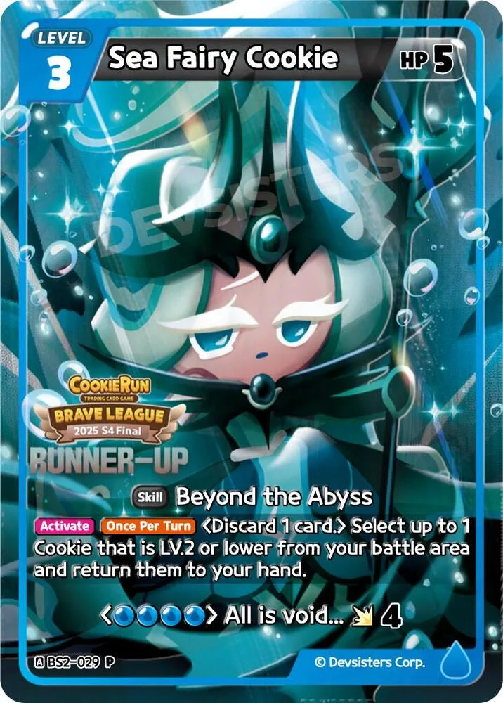 Sea Fairy Cookie (Runner-up) card front
