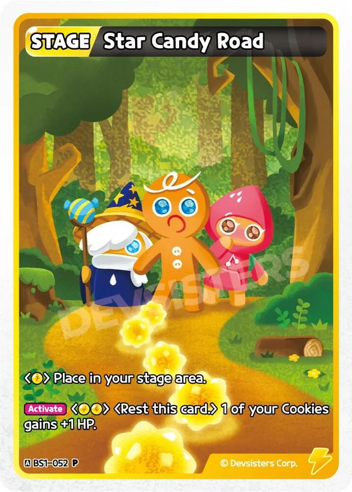 Star Candy Road card front