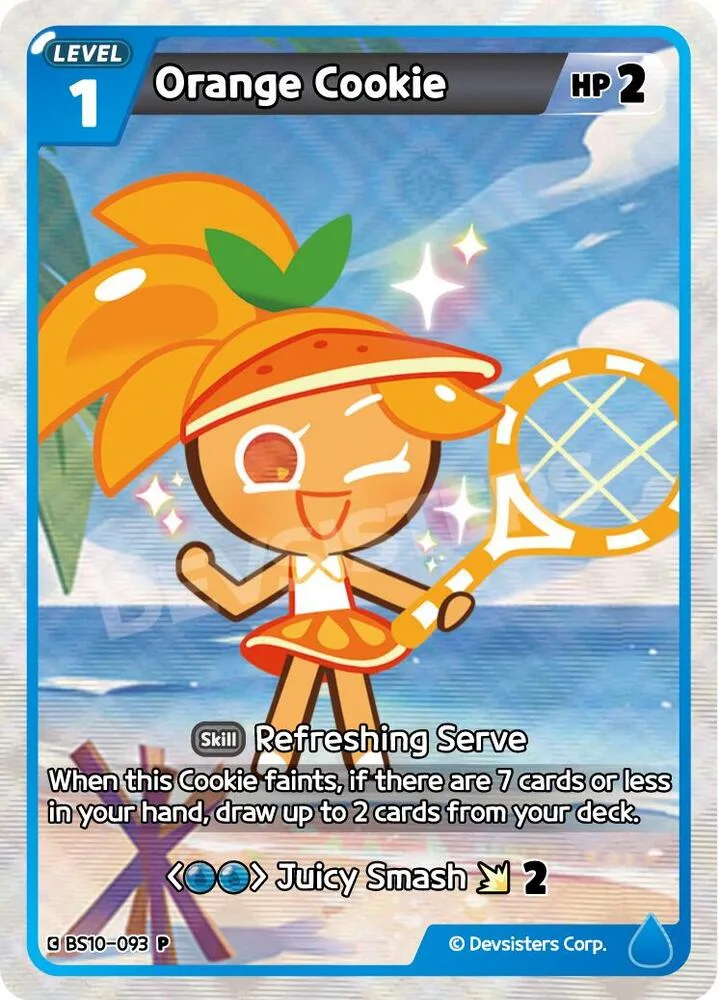 Orange Cookie card front
