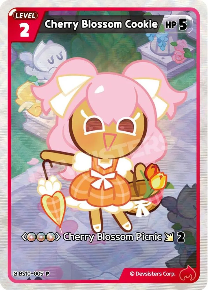 Cherry Blossom Cookie card front