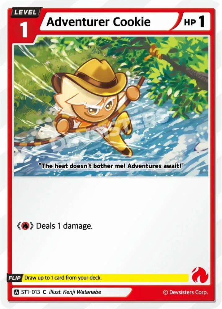 Adventurer Cookie card front