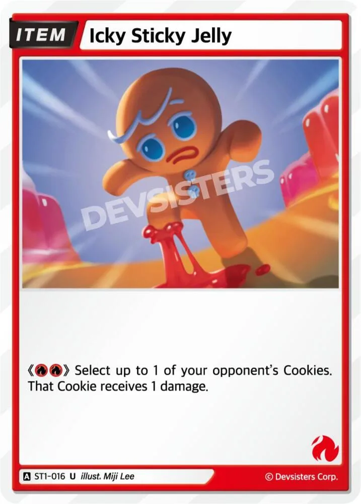 Icky Sticky Jelly card front