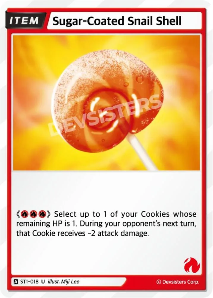 Sugar-Coated Snail Shell card front