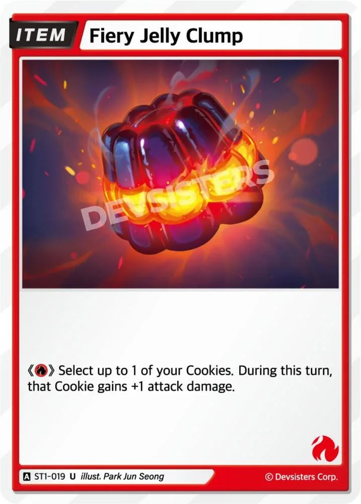 Fiery Jelly Clump card front