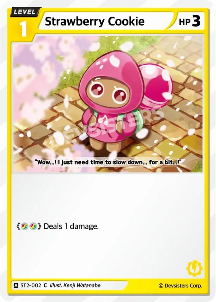 Strawberry Cookie card front