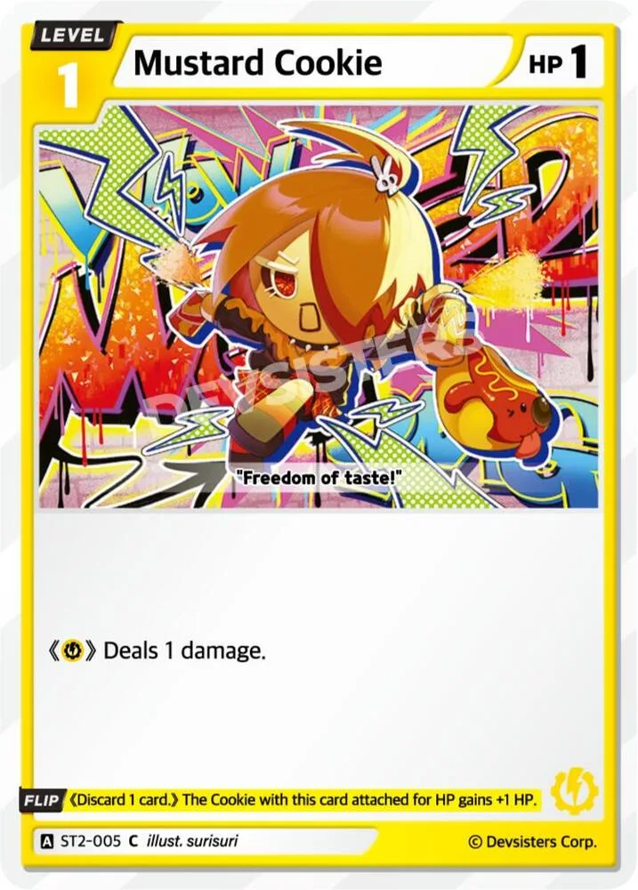 Mustard Cookie card front
