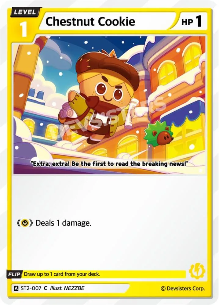 Chestnut Cookie card front