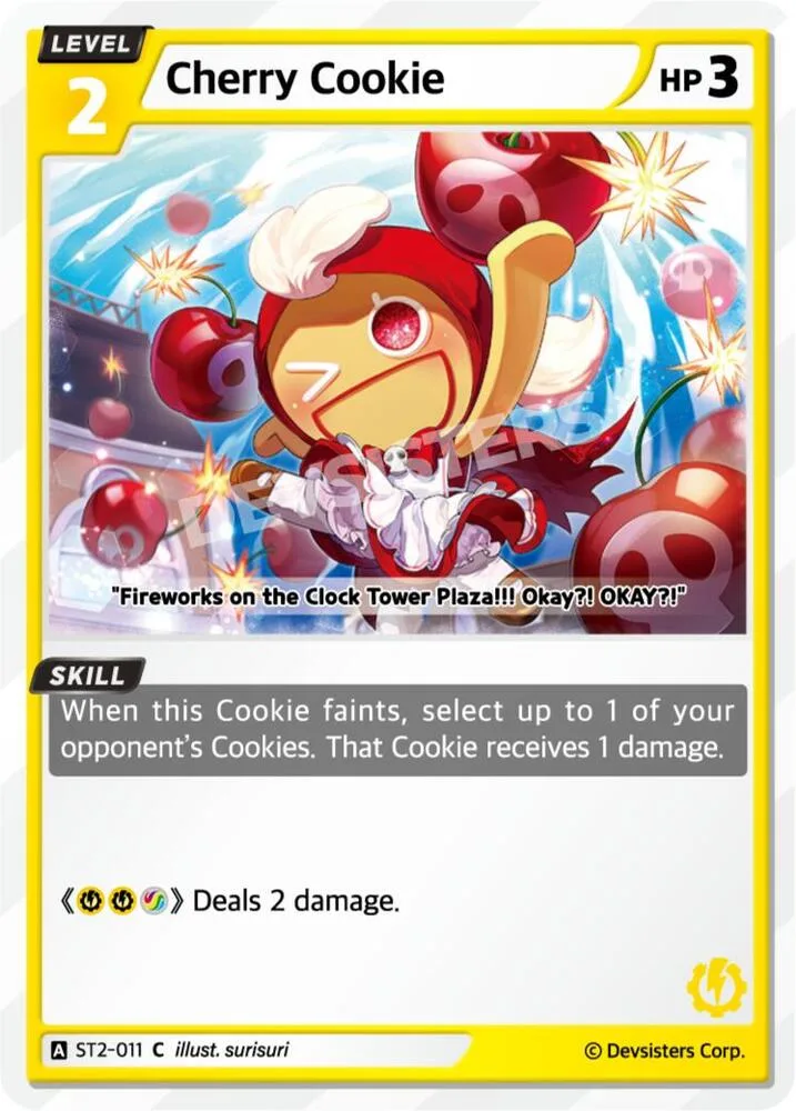 Cherry Cookie card front