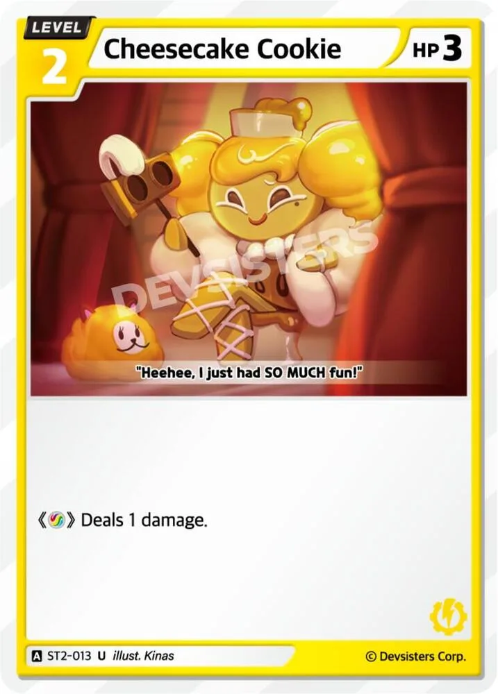Cheesecake Cookie card front