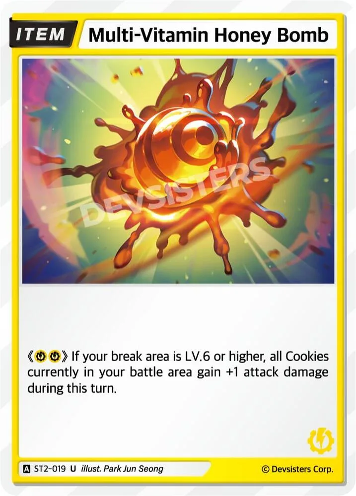 Multi-Vitamin Honey Bomb card front