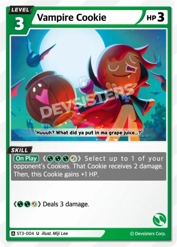 Vampire Cookie card front
