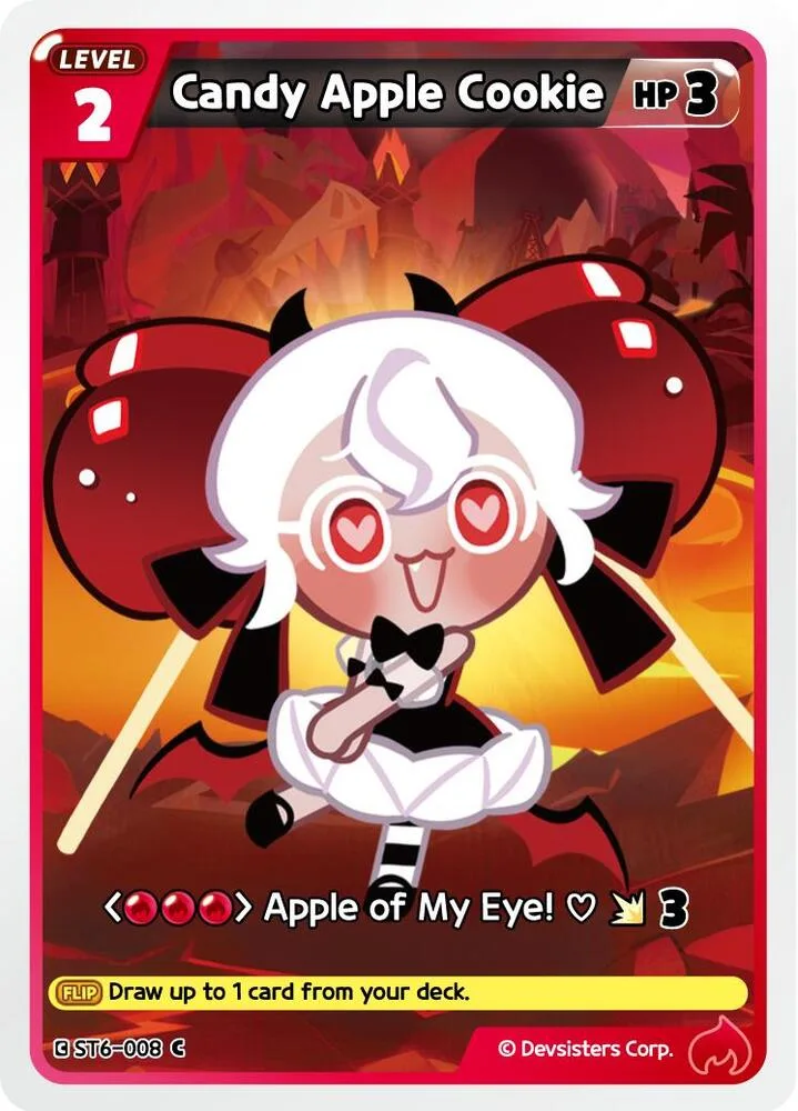 Candy Apple Cookie card front