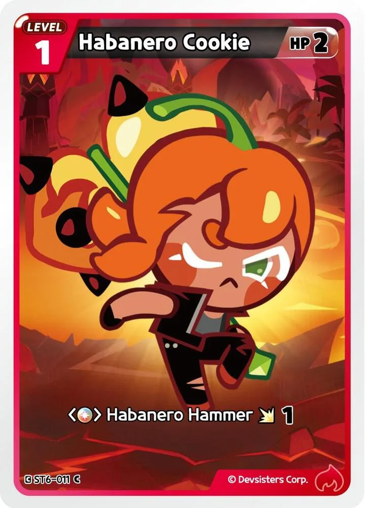 Habanero Cookie card front