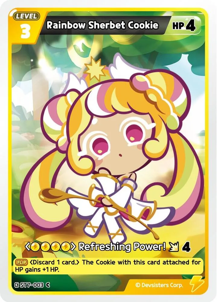 Rainbow Sherbet Cookie card front