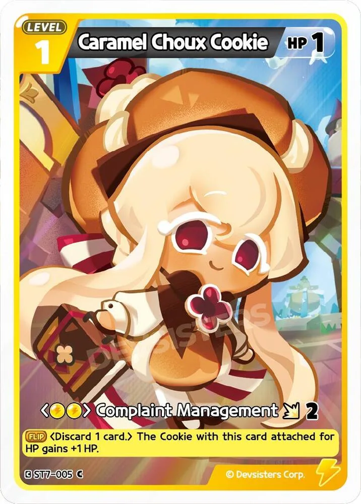 Caramel Choux Cookie card front