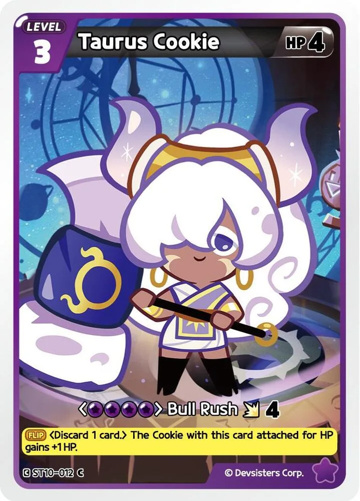 Taurus Cookie card front