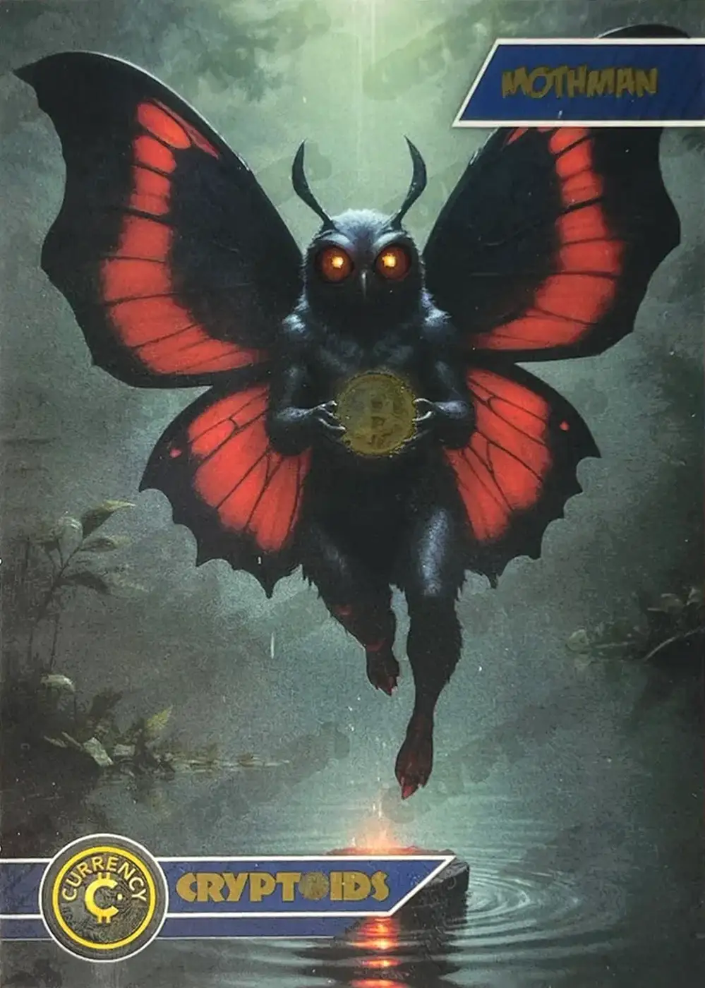 Mothman card front