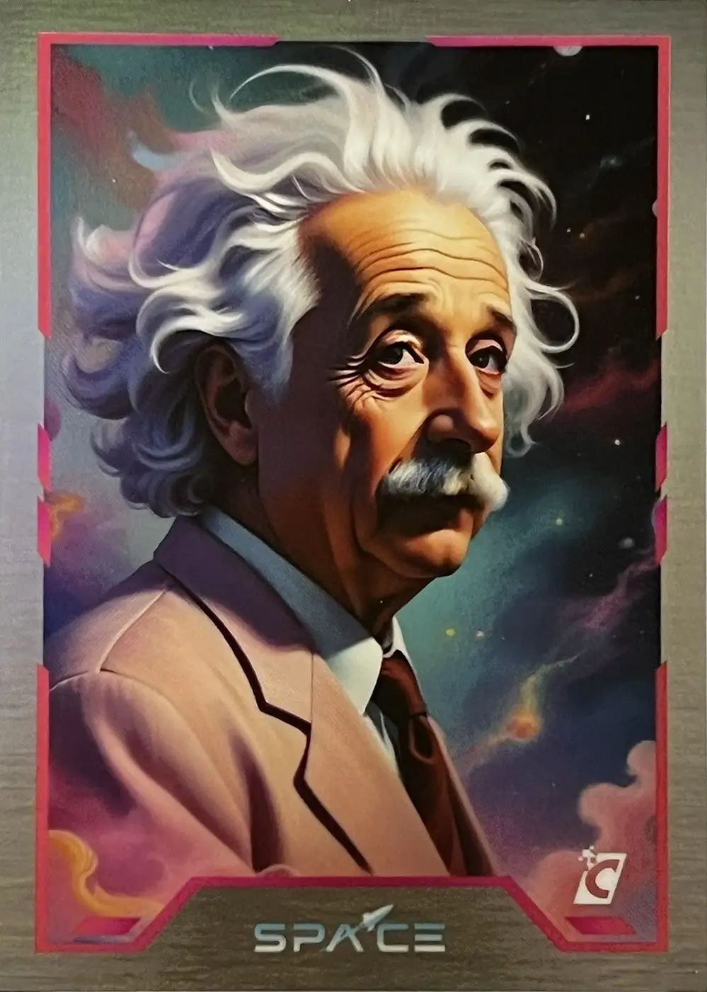 Albert Einstein (Rainbow Holofoil) thumbnail