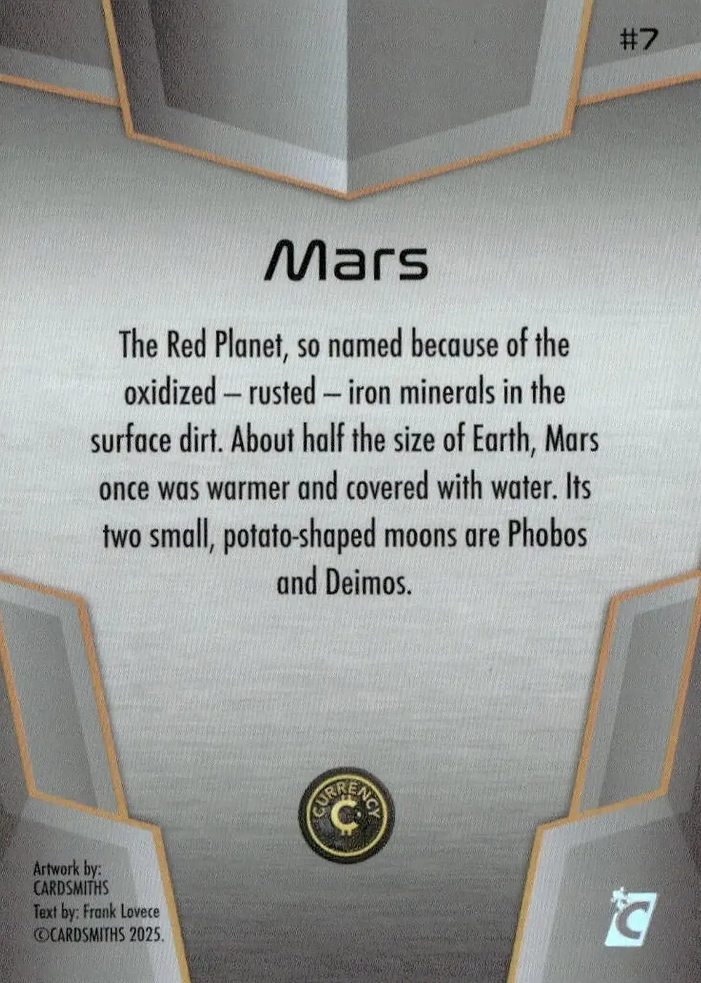 Mars (Base) card back