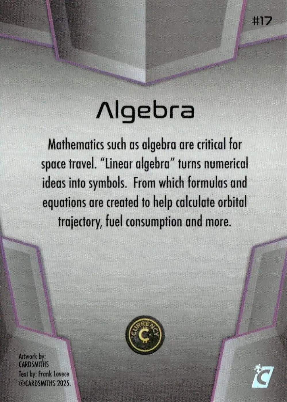 Algebra (Base) card back