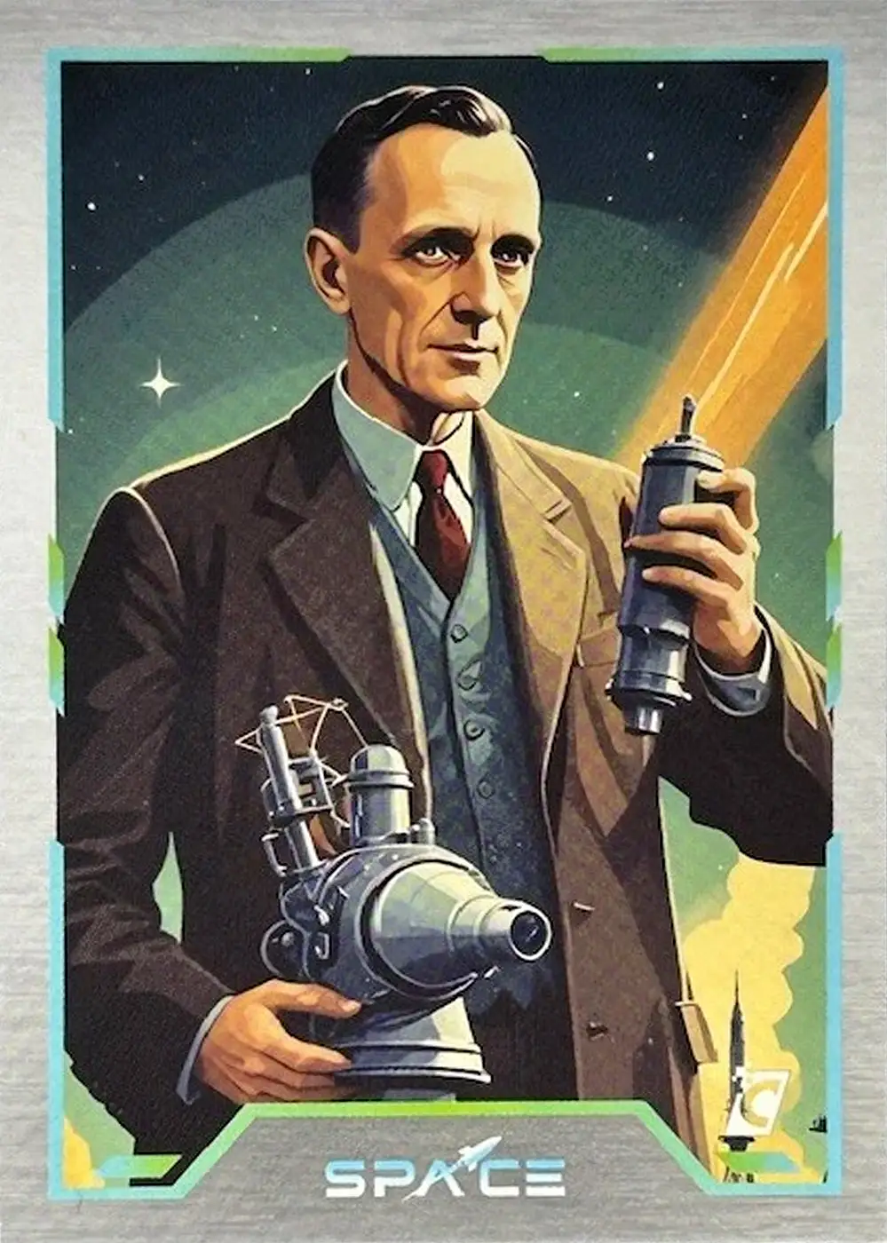 Edwin Hubble card front