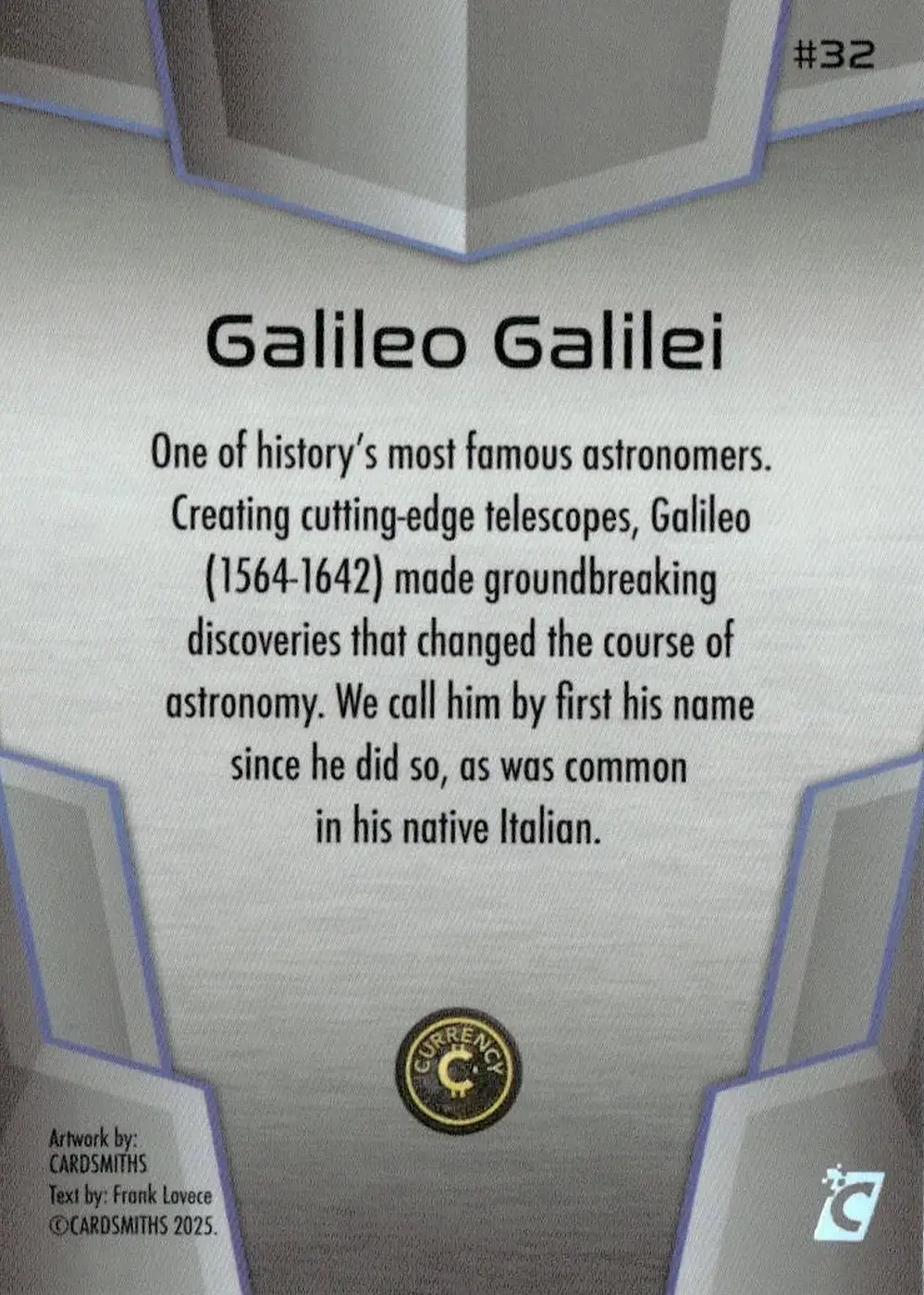 Galileo Galilei (Base) card back