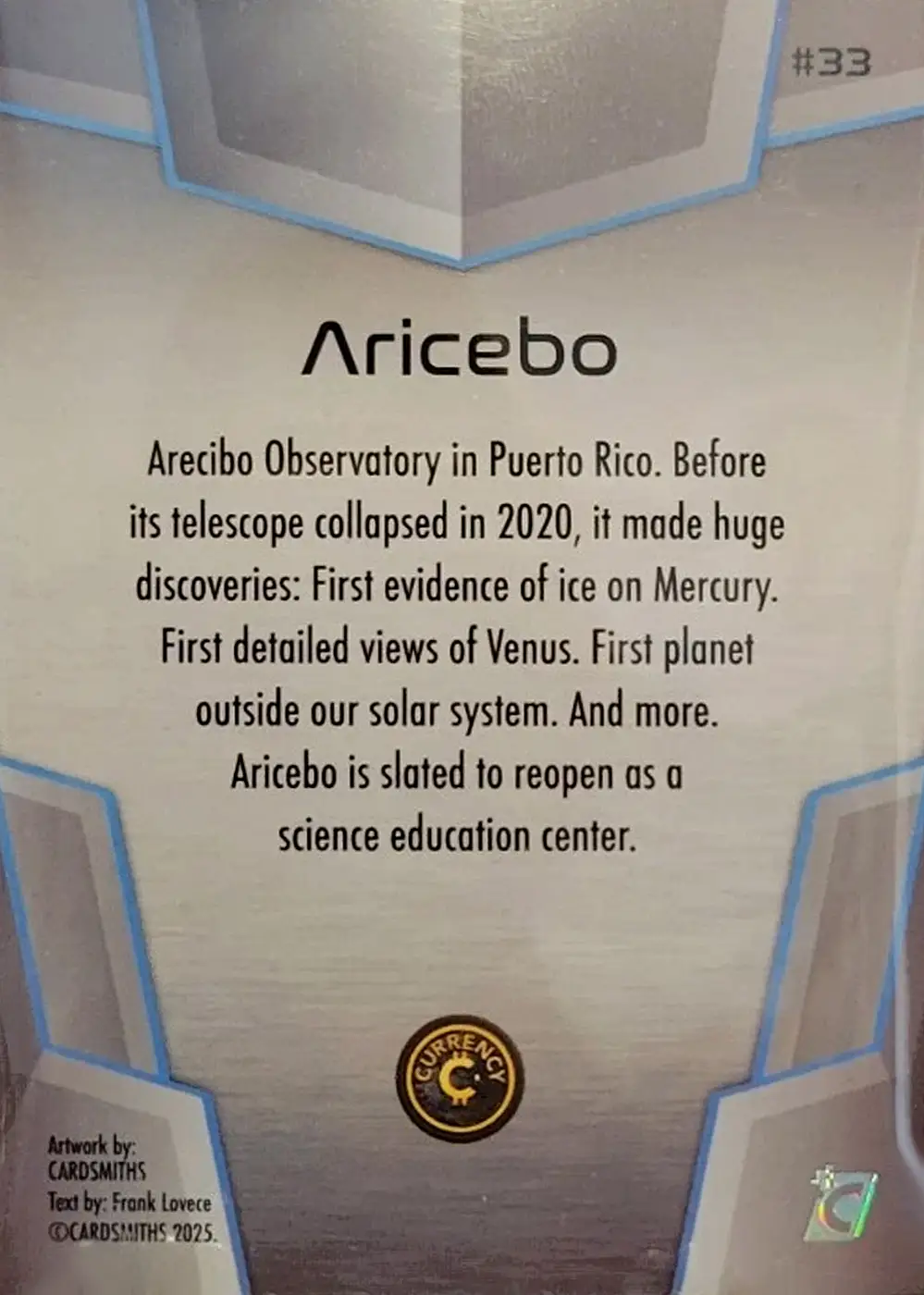 Aricebo (Base) card back