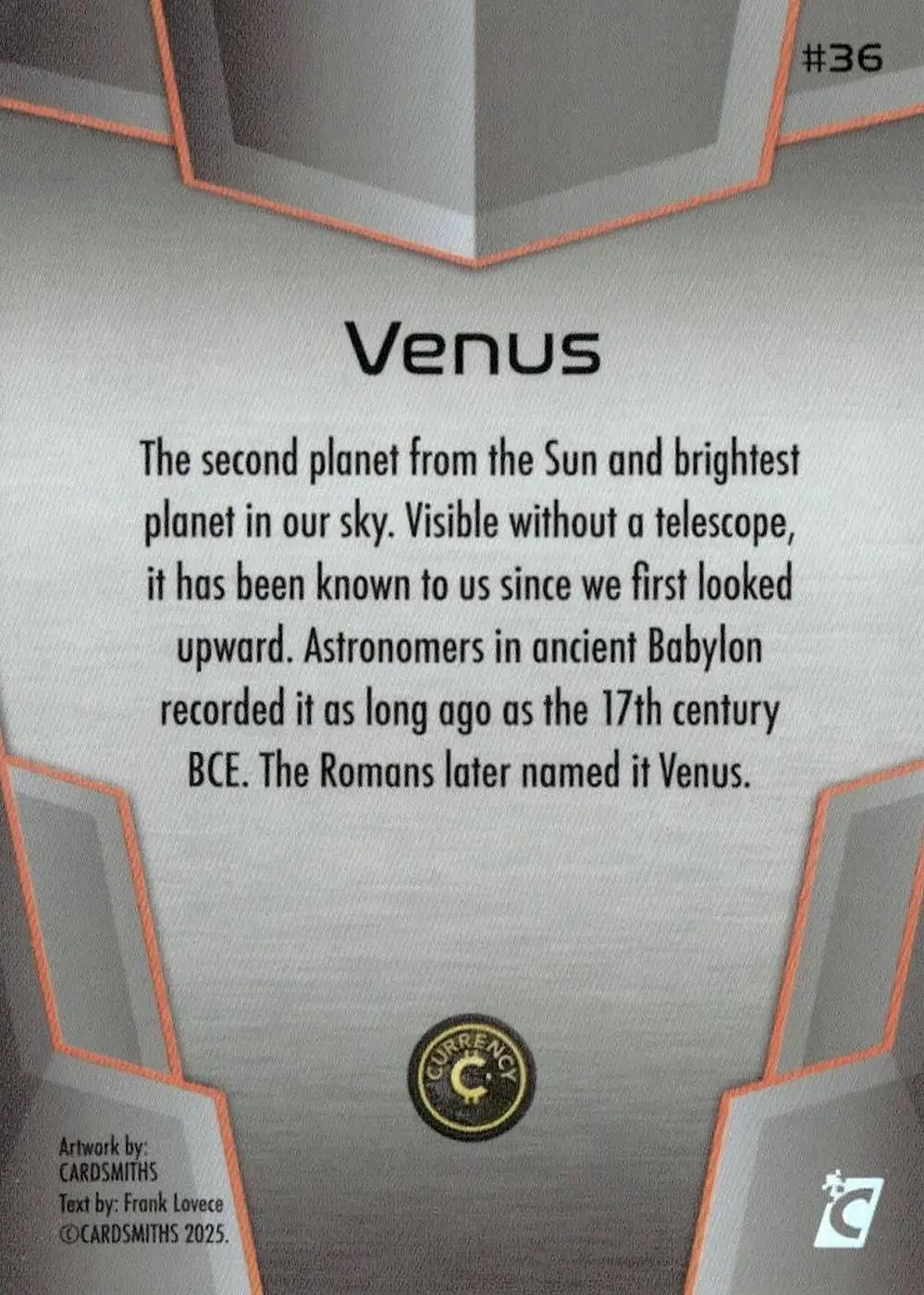 Venus (Base) card back