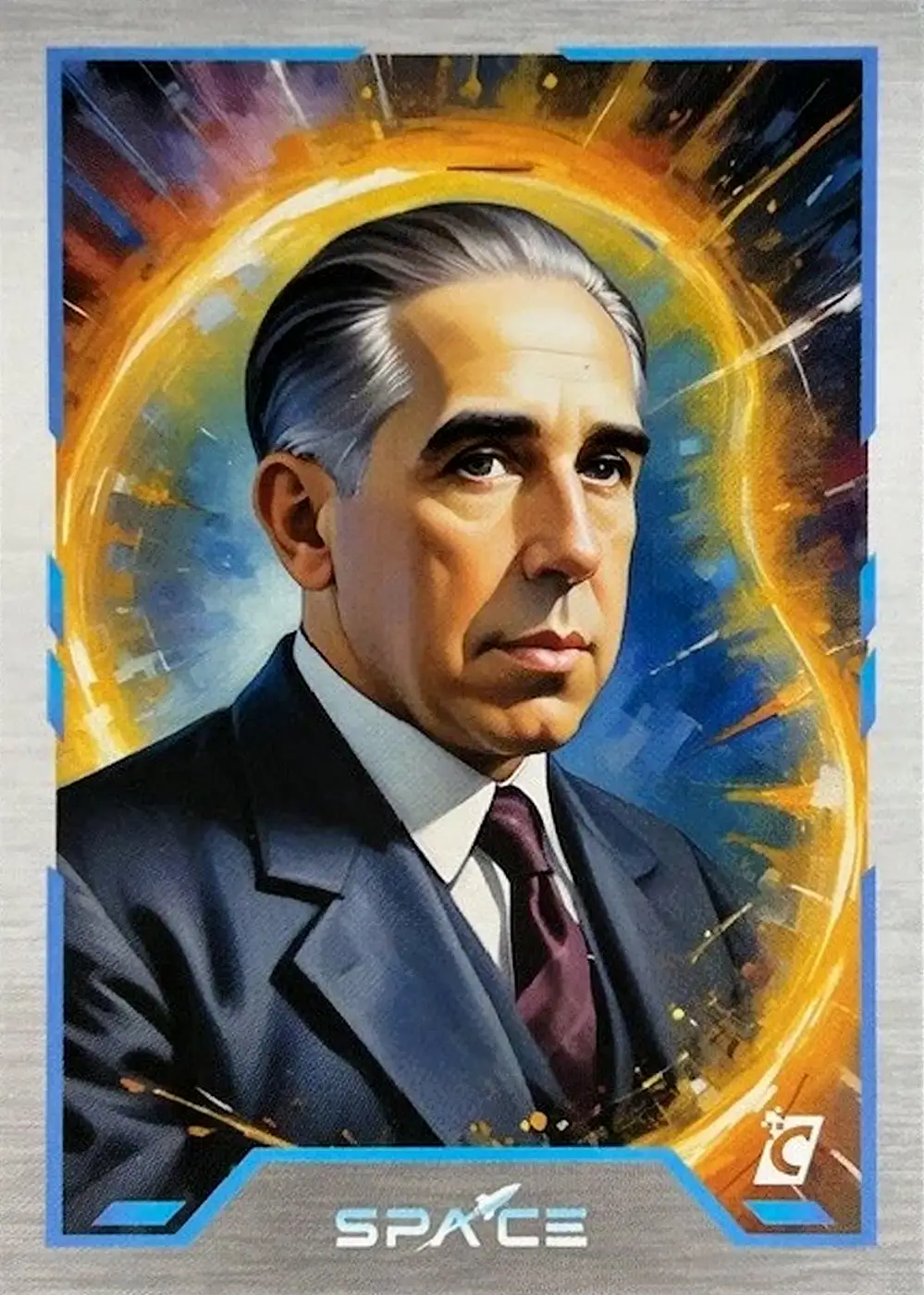 Niels Bohr card front