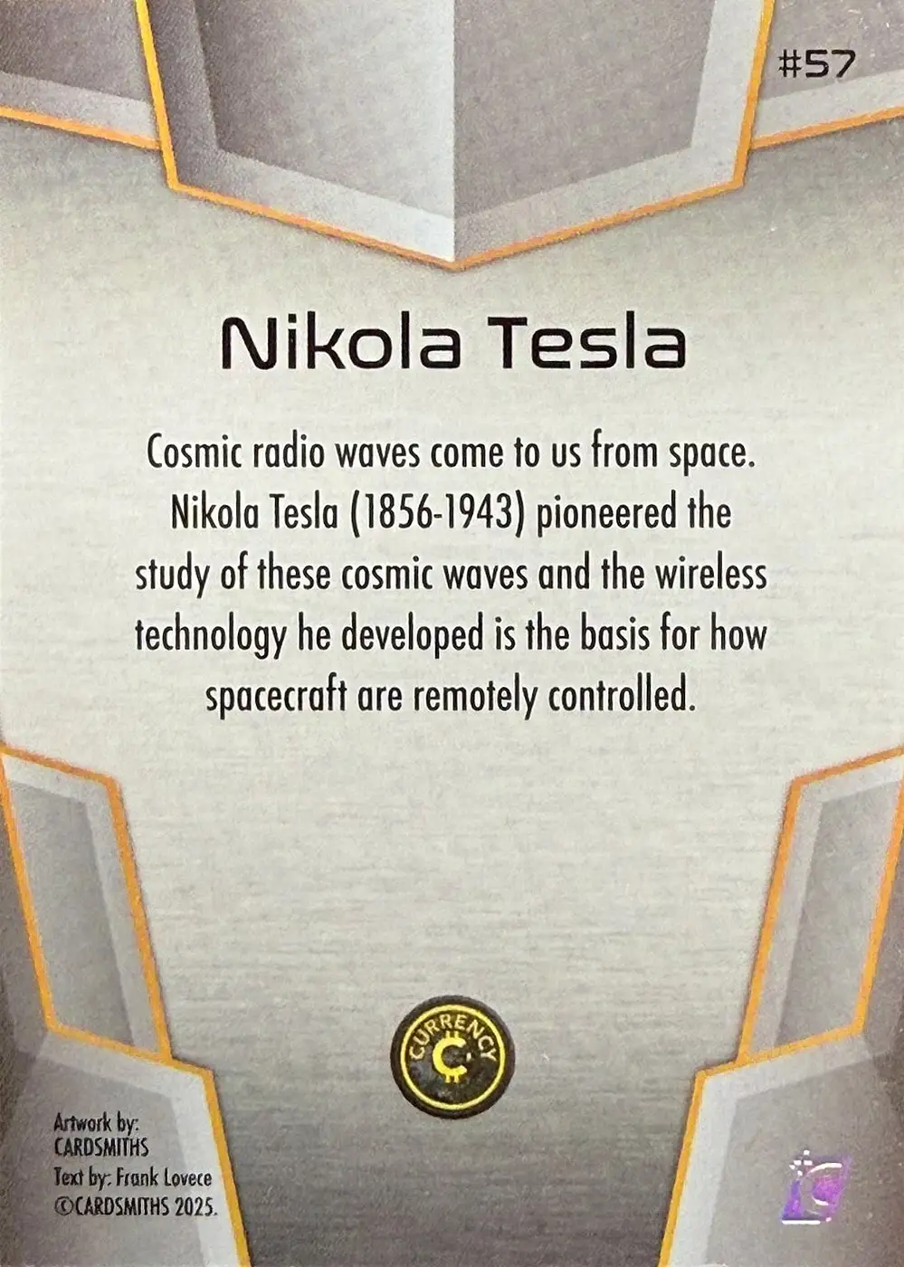 Nikola Tesla (Base) card back